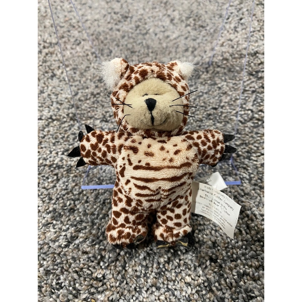 Starbucks Bearista Bear 51st Edition Leopard Cheetah Costume‎ Plush Collectible